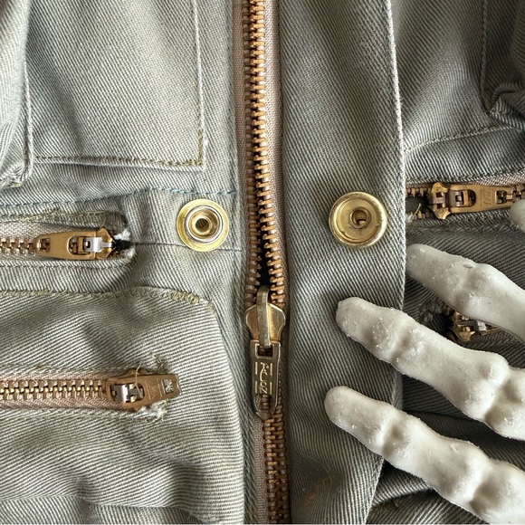 Vintage 60s 70s Handmade Green Tactical Fishing Vest ~ Size Large - Picture 7 of 8